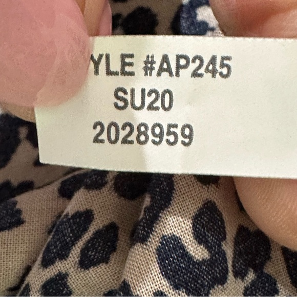 Jcrew Leopard Print Button Up Shirt Tan Black Cotton Long Sleeve Animal Mobwife - Picture 7 of 7